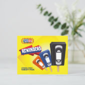 Vintag VHS Ice Pop Parody Postkarte (Stehend Vorderseite)