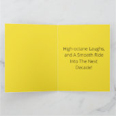 Vintag Vibes Classic Car Geburtstag Karte (Innenseite)