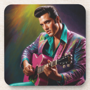 Vintag Vibes: Elvis Untersetzer