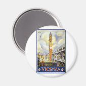 Vintag Vicenza Italien Magnet (Vorderseite/Rückseite)