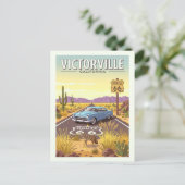Vintag Victorville California Postkarte (Stehend Vorderseite)
