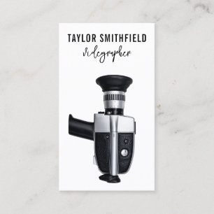 Vintag-Video-Camcorder-Videokarte Visitenkarte