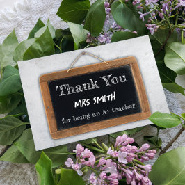 Vintag Vielen Dank an die Chalk Board School Postkarte