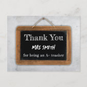 Vintag Vielen Dank an die Chalk Board School Postkarte (Vorderseite)