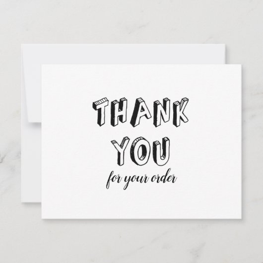 Vintag Vielen Dank für Ihre Bestellungsermäßigung (Vorderseite)