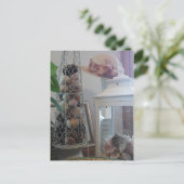 Vintag Vignette Postkarte (Stehend Vorderseite)