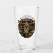 Vintag Viking Warrior Glas (Vorderseite)