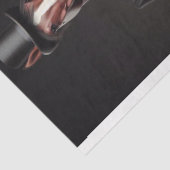 Vintag Viktorianisch 2 Pferde Entkopplung Seidenpapier (Ausschnitt)