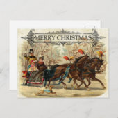 Vintag Viktorianisch frohe Weihnachten (Vorne/Hinten)