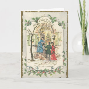 Vintag Viktorianisch frohe Weihnachten