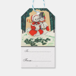 Vintag, viktorianisch, rustikal, Weihnachten, Geschenkanhänger