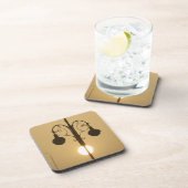 Vintag Viktorianisch Sunset Street light.png Getränkeuntersetzer (Rechte Seite)