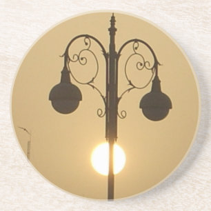Vintag Viktorianisch Sunset Street light.png Sandstein Untersetzer