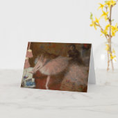 Vintag Viktorianische Coquette Forain Ballerina Karte (Gelbe Blume)