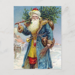 Vintag Viktorianische Weihnachtskarte Postkarte
