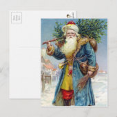 Vintag Viktorianische Weihnachtskarte Postkarte (Vorne/Hinten)