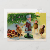 Vintag Viktorianische Weihnachtsweihe Postkarte (Vorne/Hinten)