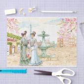 Vintag. Viktorianischen Damen. Seidenpapier (Handwerk)