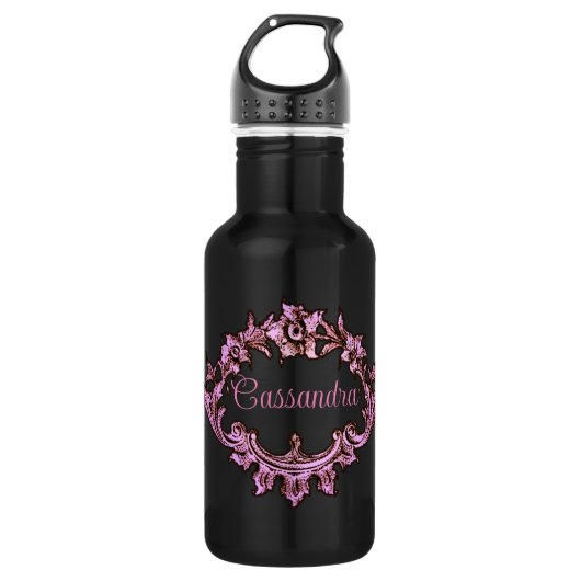 Vintag Viktorianischer romantischer Steampunk Pers Edelstahlflasche (Vorderseite)