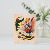 Vintag Viktorianischer Santa Nutcracker Postkarte (Stehend Vorderseite)