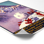 Vintag Villars Chesieres Arveyes Travel Poster (Ecke)