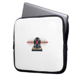 Vintag Vinyl Vibes Laptopschutzhülle (Vorderseite Links)