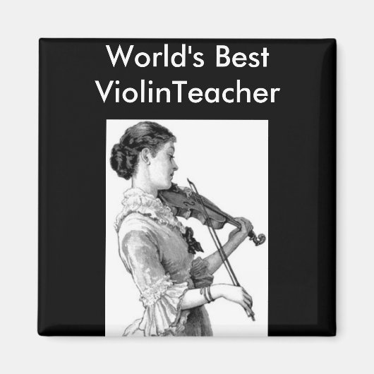Vintag Violinist Magnet (Vorne)