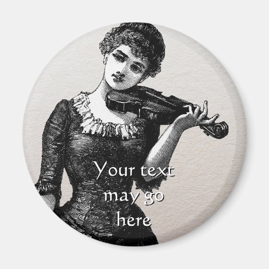Vintag Violinist Magnet (Vorne)