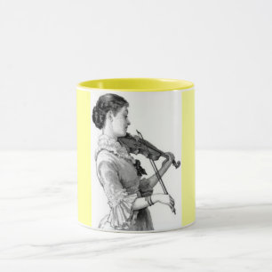 Vintag Violinist Tasse