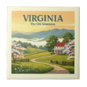 Vintag Virginia Fliese (Vorderseite)