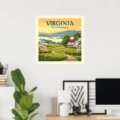 Vintag Virginia Poster (Heimbüro)