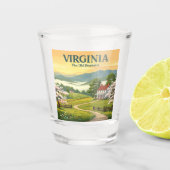 Vintag Virginia Schnapsglas (Vorderseite)