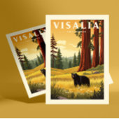 Vintag Visalia California Postkarte