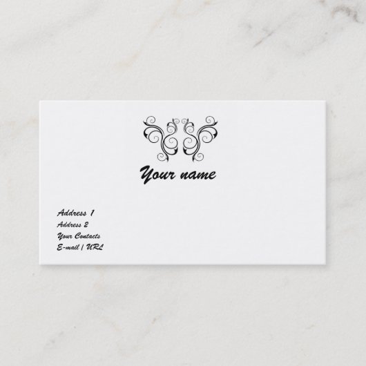 Vintag Visitenkarte (Vorderseite)