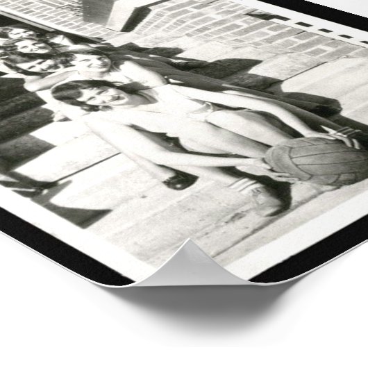 Vintag Volleyball Poster (Ecke)