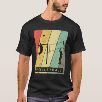 Vintag Volleyball Retro-Poster T-Shirt
