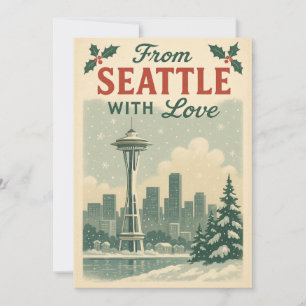 Vintag von Seattle mit Liebe Weihnachten