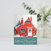 Vintag von unserem Haus zu Ihren Weihnachten (Stehend Vorderseite)