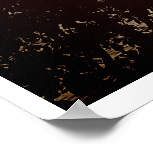 Vintag Waikiki Hawaiian Palm Poster (Ecke)