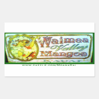 Vintag Waimea Valley Mangoes Kauai Sticker