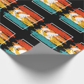 Vintag Wakeboarding Wakesurfing Wakesurfer Geschenkpapier (Ecke)