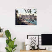 Vintag Wales, Schloss Carnarvon 1905 Poster (Heimbüro)