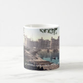 Vintag Wales Tasse, Carnarvon Castle 1905 Kaffeetasse (Mittel)