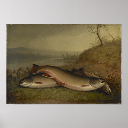 Vintag Walter Brackett Trout Poster (Vorne)