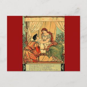 Vintag Walter Crane Schlafen Schöne Küche Tale Postkarte