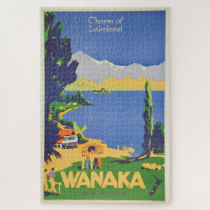 Vintag Wanaka New Zealand Lakeland Travel Puzzle