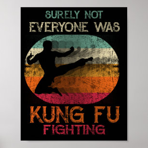 Vintag war sicher nicht jeder Kung Fu-Kampf Poster