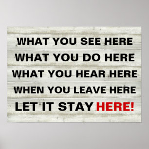 Vintag, was Sie hier sehen, was Sie hier tun, was Poster