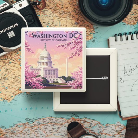 Vintag Washington D.C. Button
