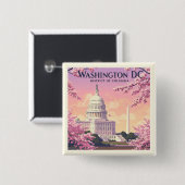 Vintag Washington D.C. Button (Vorne & Hinten)